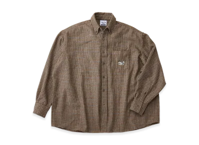 FEELS. Ombre Check Outer Shirt "Blue"