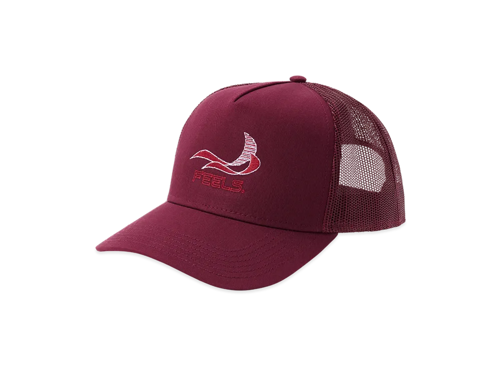 FEELS. Original Mesh 5Panel Cap "Wine Red"