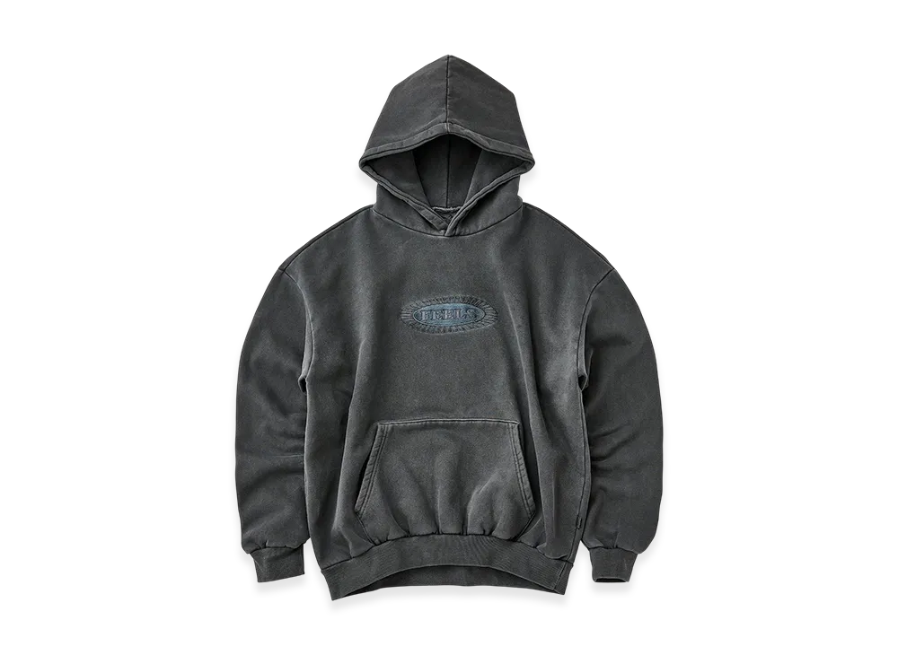 FEELS. Pigment Dye Hoodie "Black"