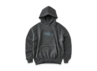 FEELS. Pigment Dye Hoodie "Black"