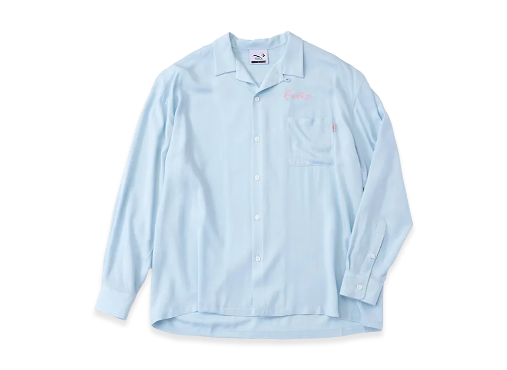 FEELS. Rayon Shirt Dress Code Line "Light Blue"