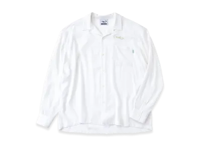 FEELS. Rayon Shirt Dress Code Line "White"