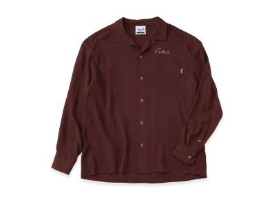 FEELS. Rayon Shirt Dress Code Line "Brown"