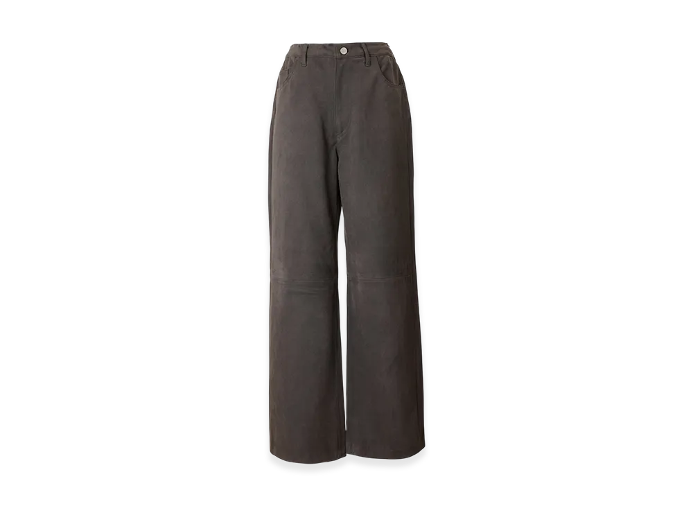 FEELS. Suede Touch Pants "Charcoal Gray"