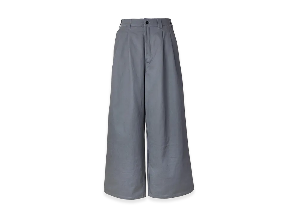 FEELS. Wide Tucked Trousers "Gray"