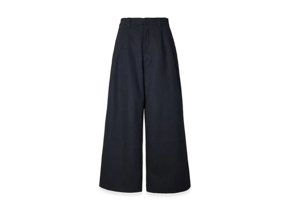 FEELS. Wide Tucked Trousers "Black"