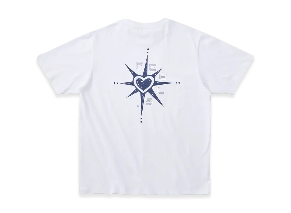 FEELS. Love Icon Print T-Shirt "White"