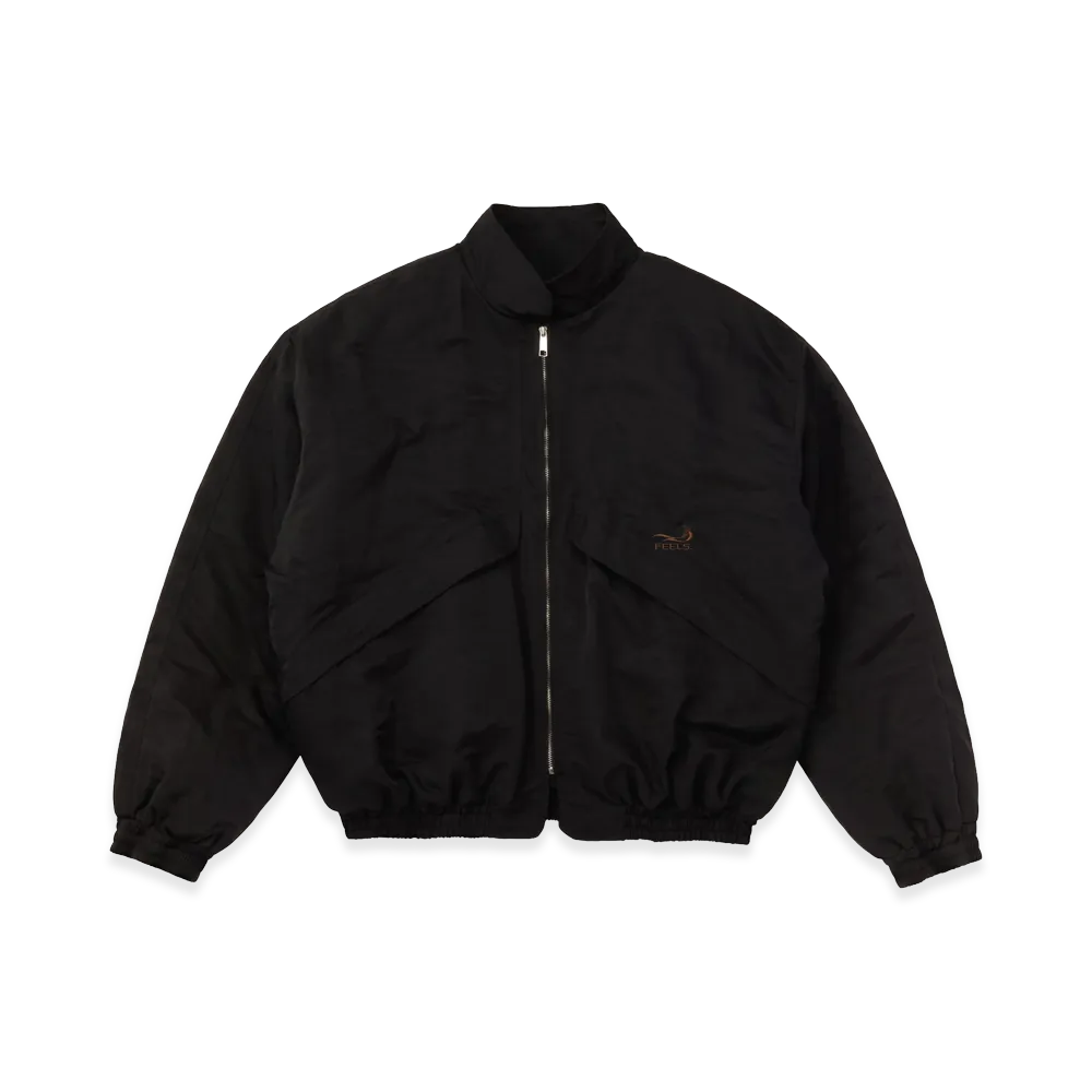 FEELS. Baggy Bomber Jacket "Black"