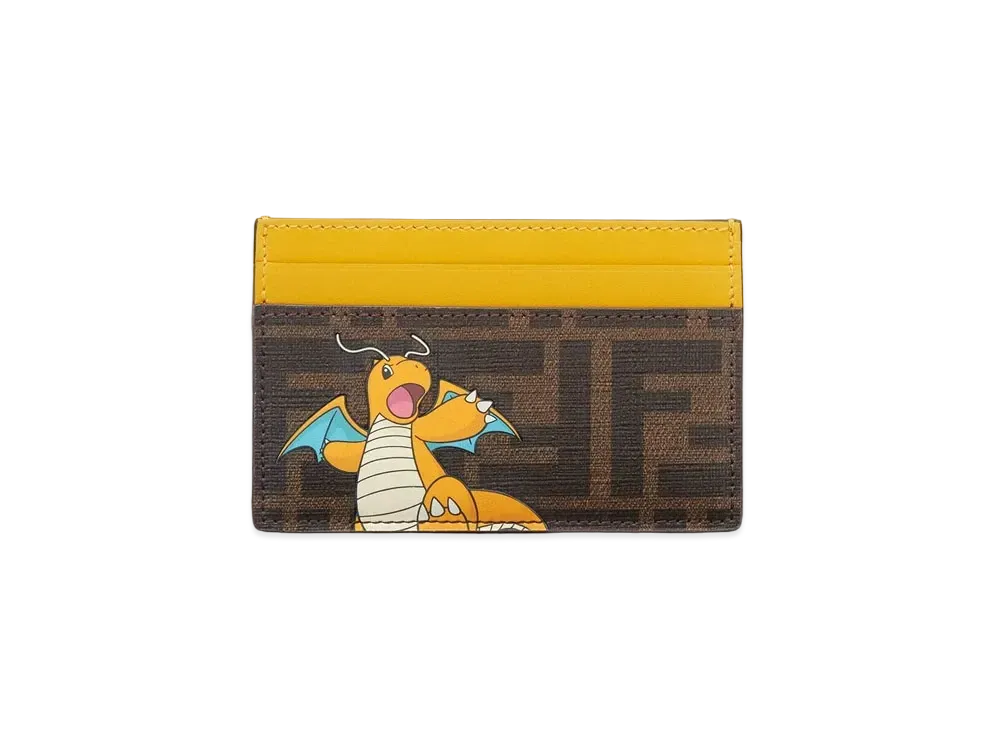 Pokemon x Fragment x FENDI Dragonite Card Case FF Fabric Isetan Shinjuku Store Men's Building 1F The Stage Limited "Yellow"
