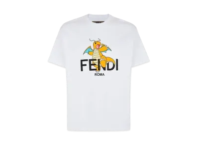 Pokemon x Fragment x FENDI Men's Dragonite T-shirt "White"