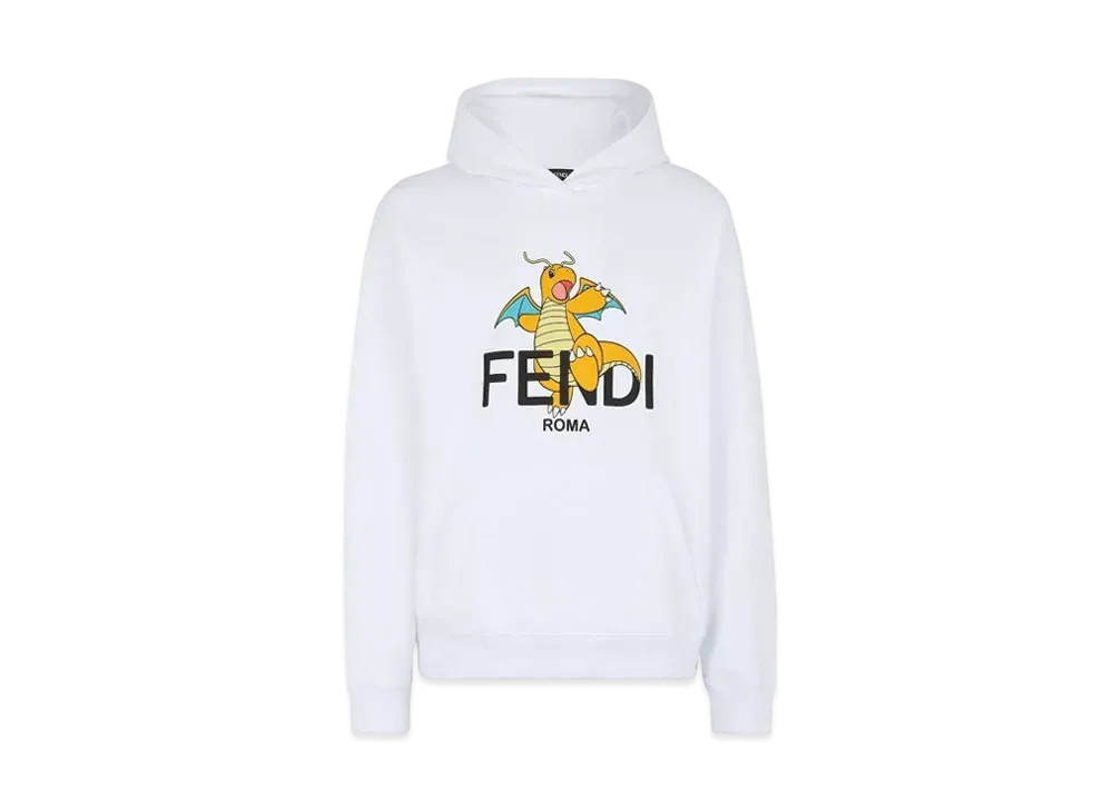 FENDI ポケモン コラボ パーカー ホワイト FENDI ポケモン カイリュー