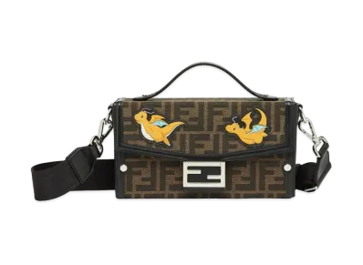 Pokemon x Fragment x FENDI Dragonite Baguette Soft Trunk FF Fabric Bag "Brown"