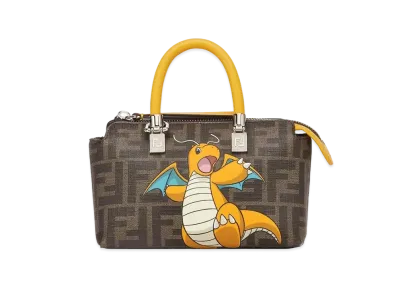 Pokemon x Fragment x FENDI Dragonite By The Way FF Fabric Boston Bag "Multi Color"