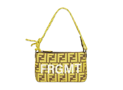 Fragment x FENDI Baguette Slim Clutch FF Fabric Bag "Yellow"