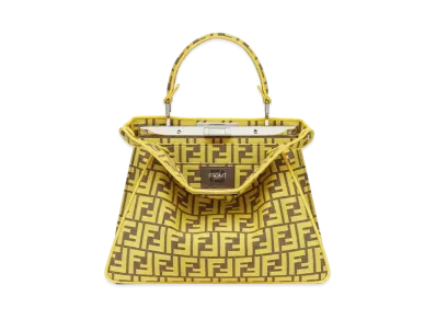Fragment x FENDI Peekaboo I See U Small FF Fabric Bag "Yellow"