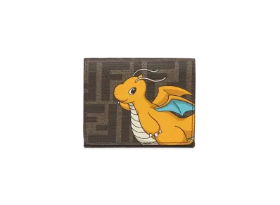 Pokemon x Fragment x FENDI Dragonite Wallet FF Fabric "Brown"
