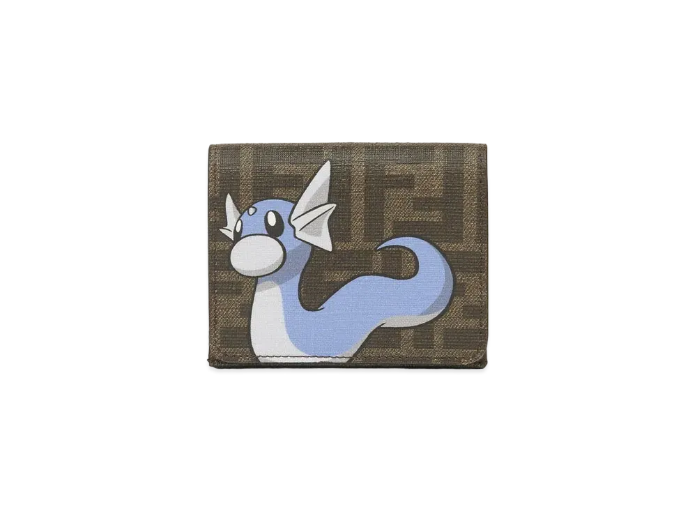 Pokemon x Fragment x FENDI Dratini Wallet FF Fabric "Brown"