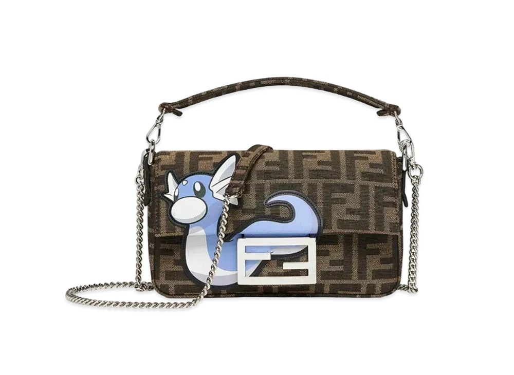 Pokemon x Fragment x FENDI Dratini Baguette Small FF Fabric Bag "Multi Color"