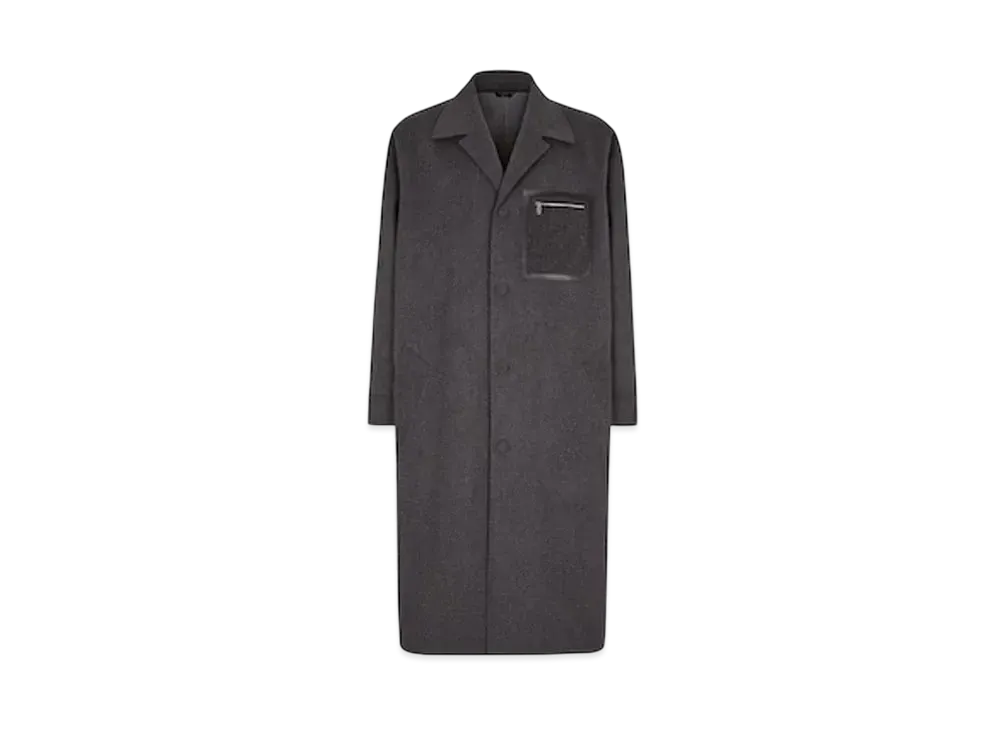 FENDI Men's Coat Cashmere "Gray"