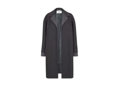 FENDI Women's Natte Fabric Car Coat "Gray"