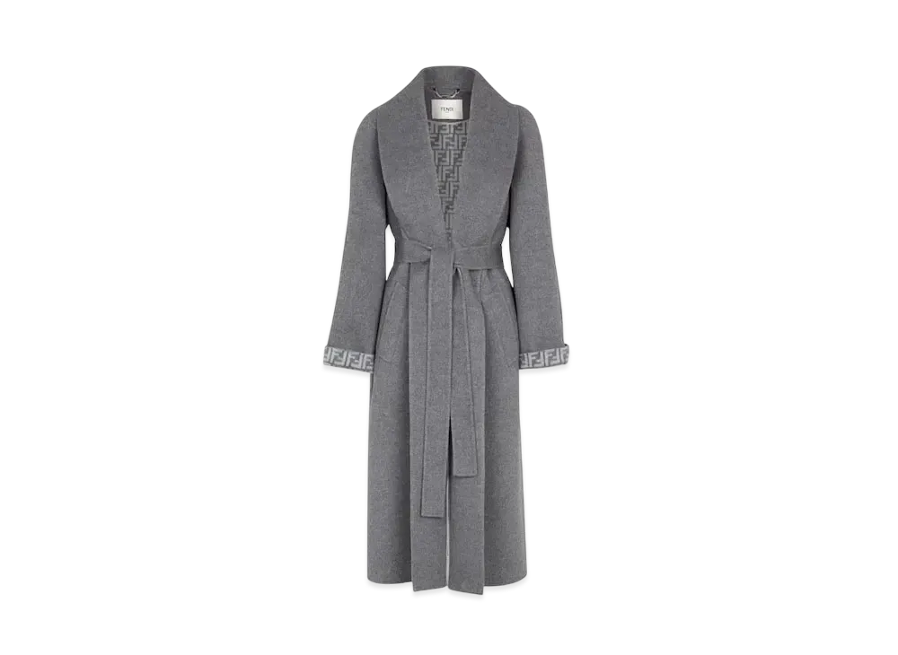 FENDI Women's Wool Coat "Gray"