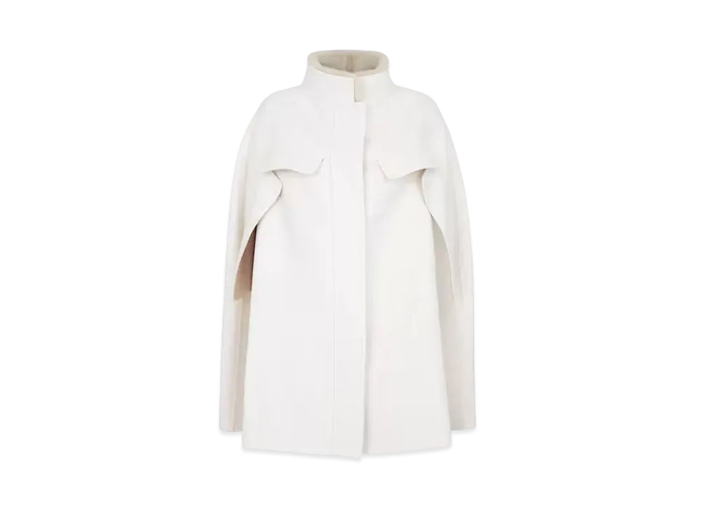FENDI Women's Coat Cashmere Cape "White"