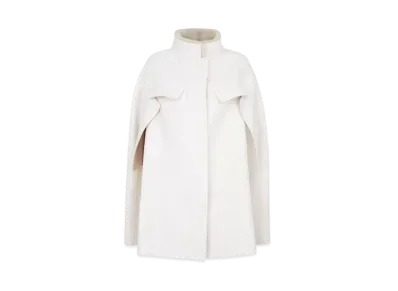 FENDI Women's Coat Cashmere Cape "White"