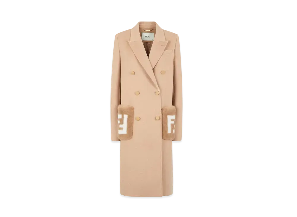 FENDI Women's Wool Coat "Beige"