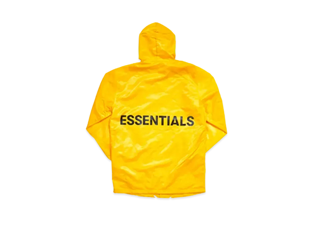 FEAR OF GOD Essentials Graphic Hooded Coach Jacket "Yellow"