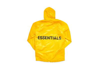 FEAR OF GOD Essentials Graphic Hooded Coach Jacket "Yellow"