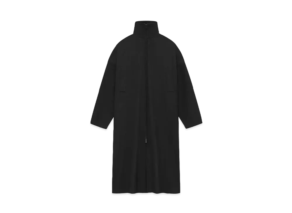 FEAR OF GOD Wool High Neck Trench "Black"