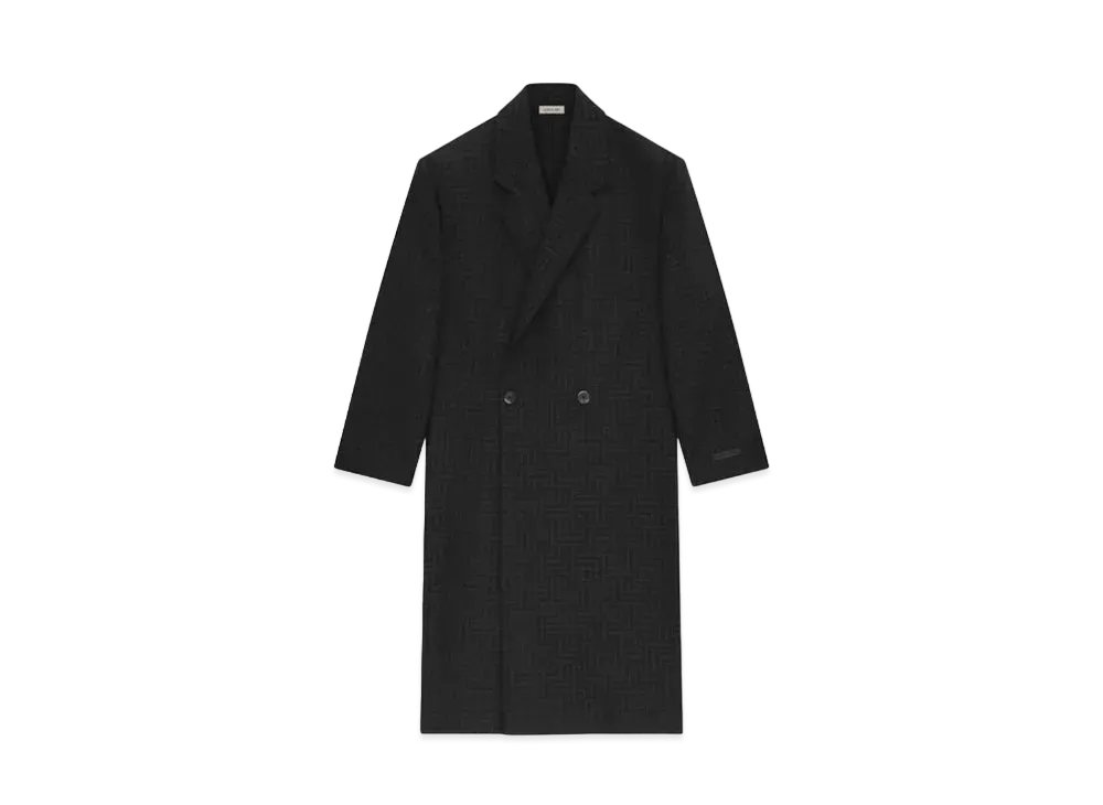 FEAR OF GOD Wool Jacquard Classic Overcoat "Black"