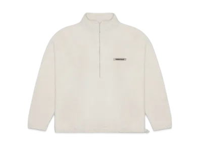 FEAR OF GOD ESSENTIALS Polar Fleece Half-Zip Sweater "Oatmeal Heather"