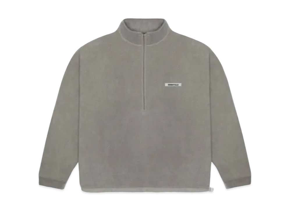 FEAR OF GOD ESSENTIALS Polar Fleece Half-Zip Sweater "Grey"