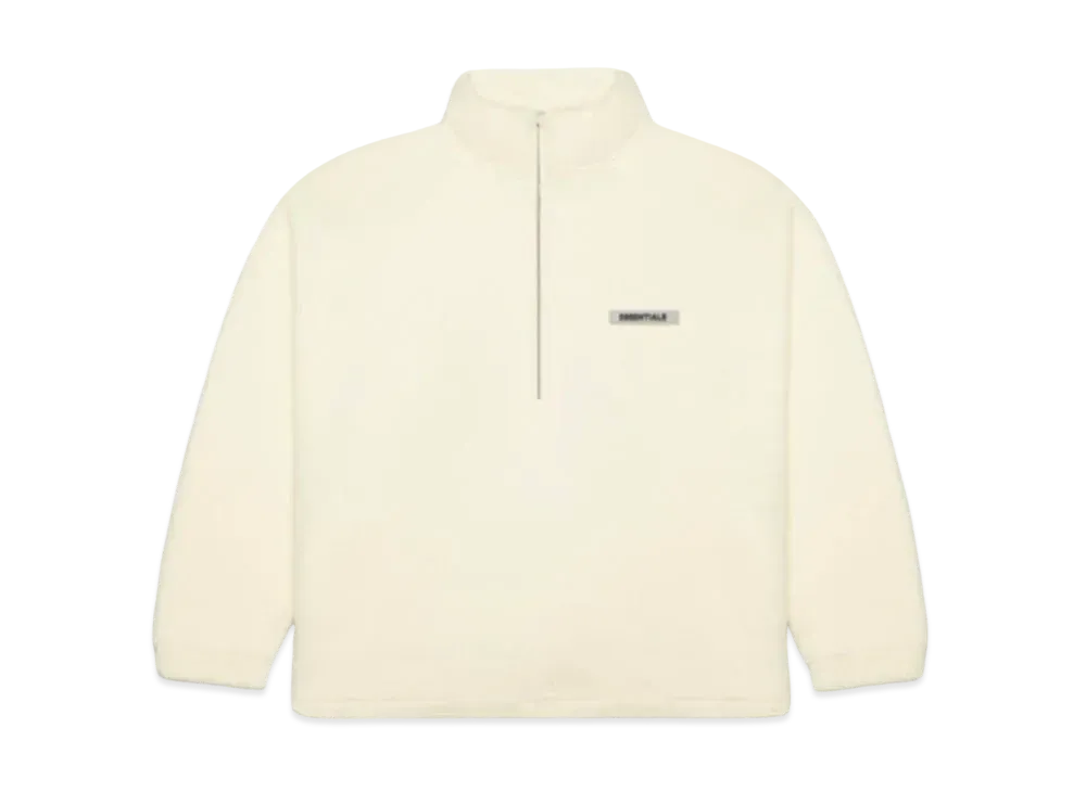 FEAR OF GOD ESSENTIALS Polar Fleece Half-Zip Sweater "Buttercream"
