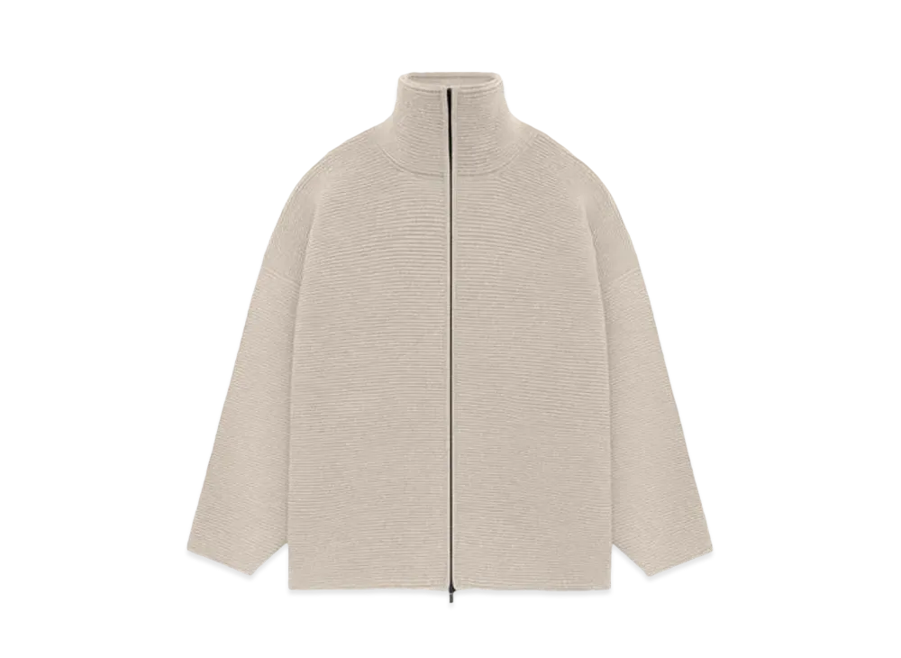 FEAR OF GOD Heavy Ottoman Full Zip Sweater "Beige"