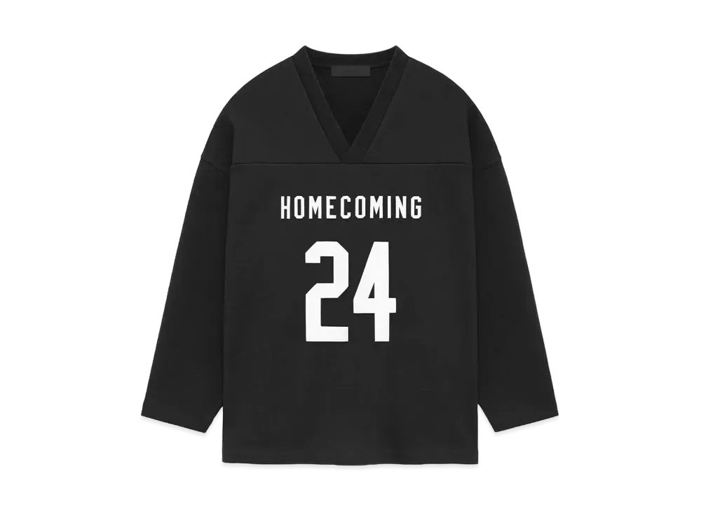 FEAR OF GOD Essentials Heavy Fleece Hockey Jersey "Black"
