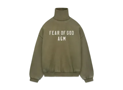 FEAR OF GOD Essentials Heavy Fleece Turtleneck "Military"