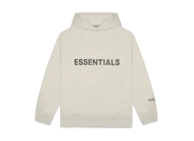 FEAR OF GOD 3D Silicon Applique Pullover Hoodie "Oatmeal Heather"