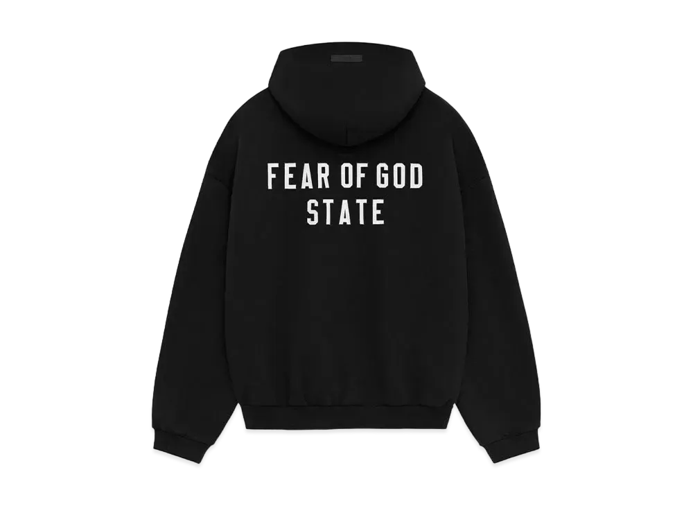 FEAR OF GOD Essentials Heavy Fleece Fullzip Hoodie "Black"