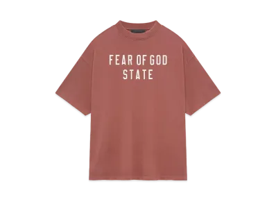 FEAR OF GOD Essential Heavy Crewneck Tee "Crimson"