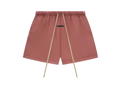 FEAR OF GOD Essentials Heavy Fleece Soccer Short "Crimson"