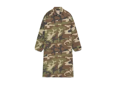 FEAR OF GOD Essential Military Nylon Trench Jacket "Woodland Camo"