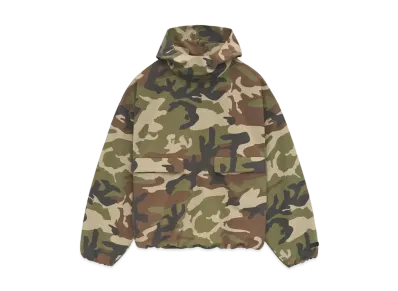 FEAR OF GOD Essential Military Nylon Hooded Anorak "Woodland Camo"
