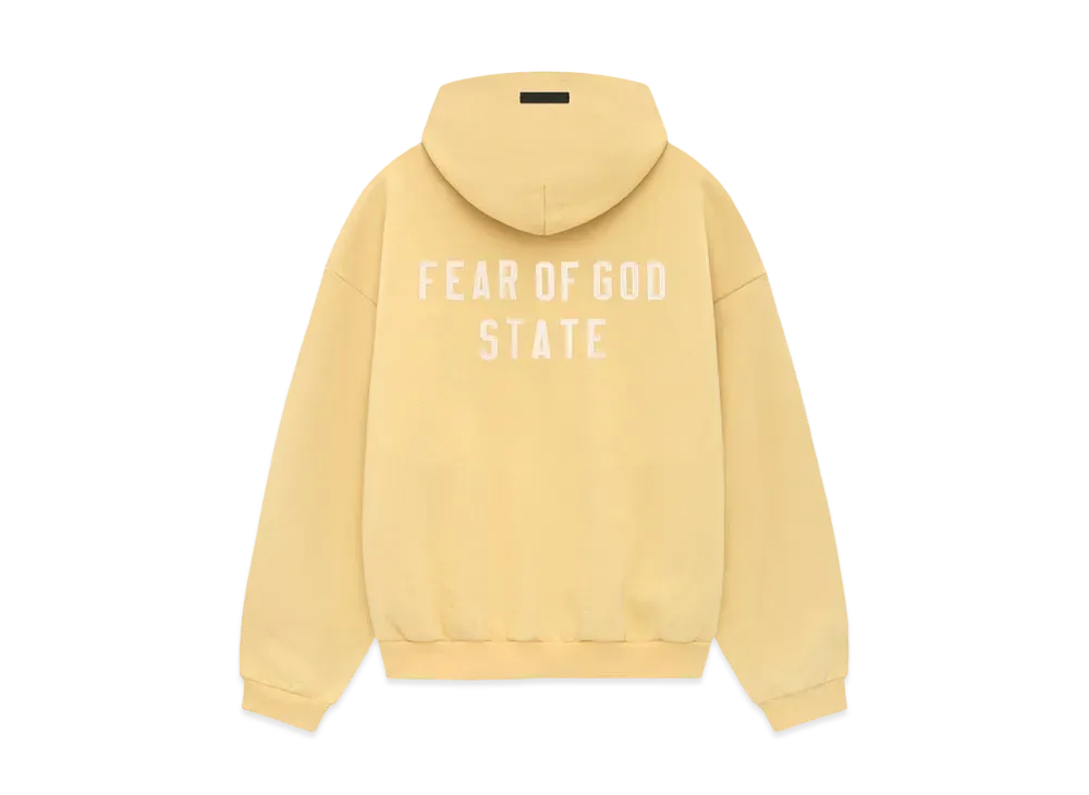 FEAR OF GOD Essentials Heavy Fleece Fullzip Hoodie "Amber"