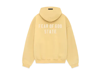 FEAR OF GOD Essentials Heavy Fleece Fullzip Hoodie "Amber"