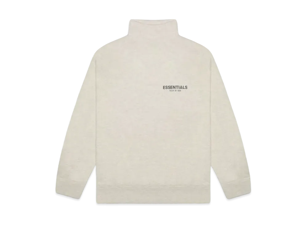 FEAR OF GOD ESSENTIALS Pull-over Mockneck Sweatshirt "Oatmeal Heather"