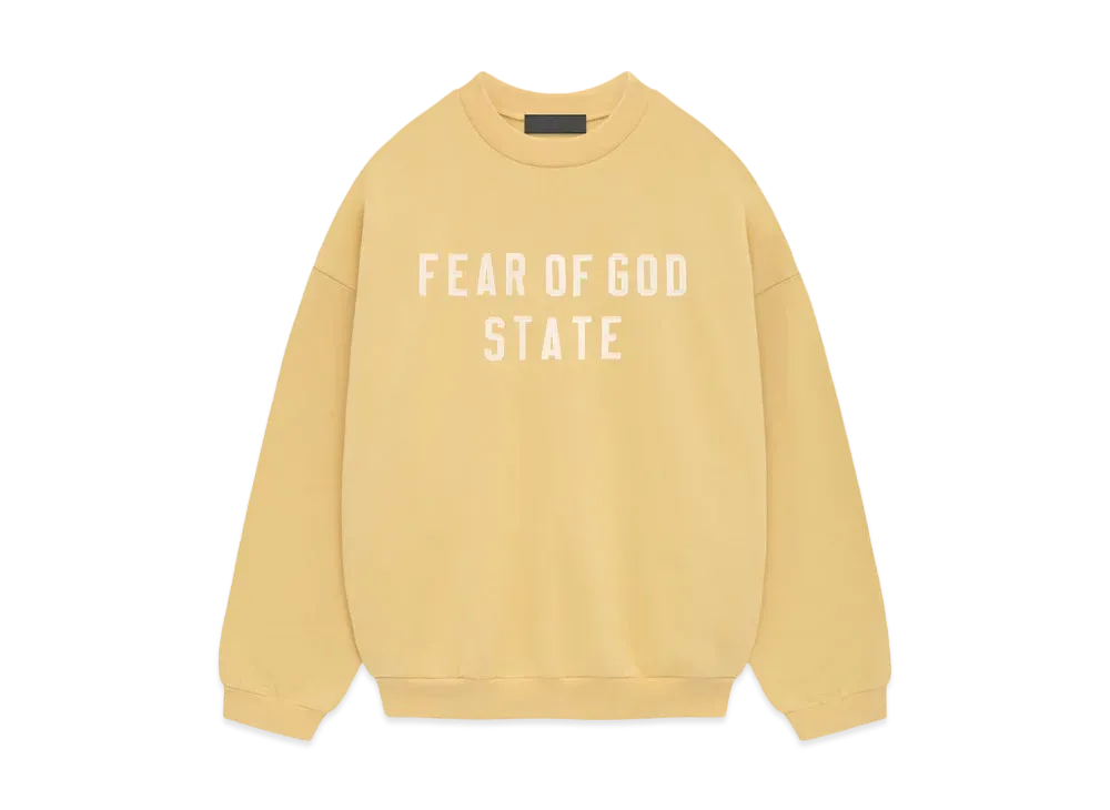 FEAR OF GOD Essentials Heavy Fleece Crewneck "Amber"