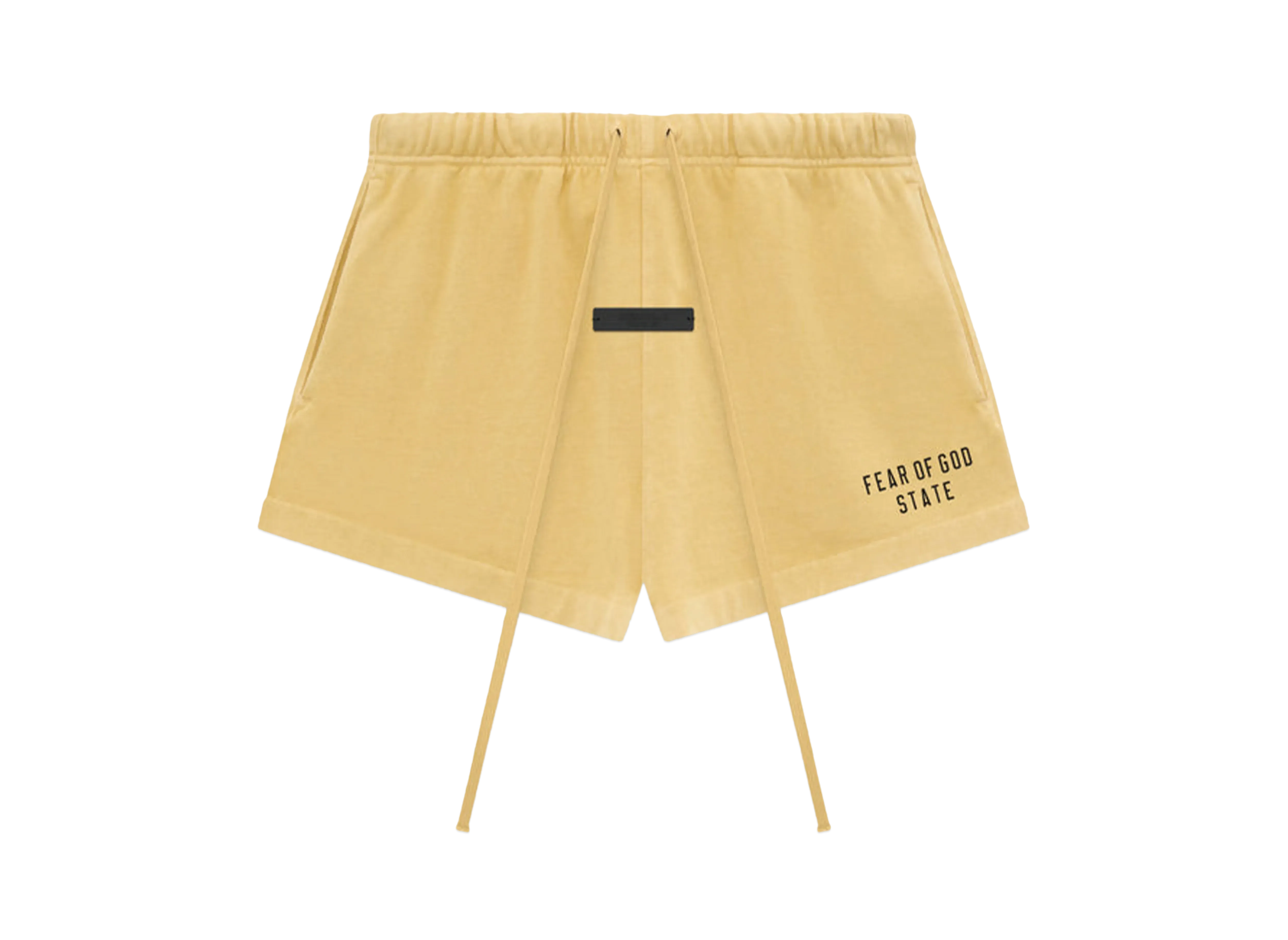 FEAR OF GOD Essentials Womens Heavy Jersey Running Shorts "Amber"