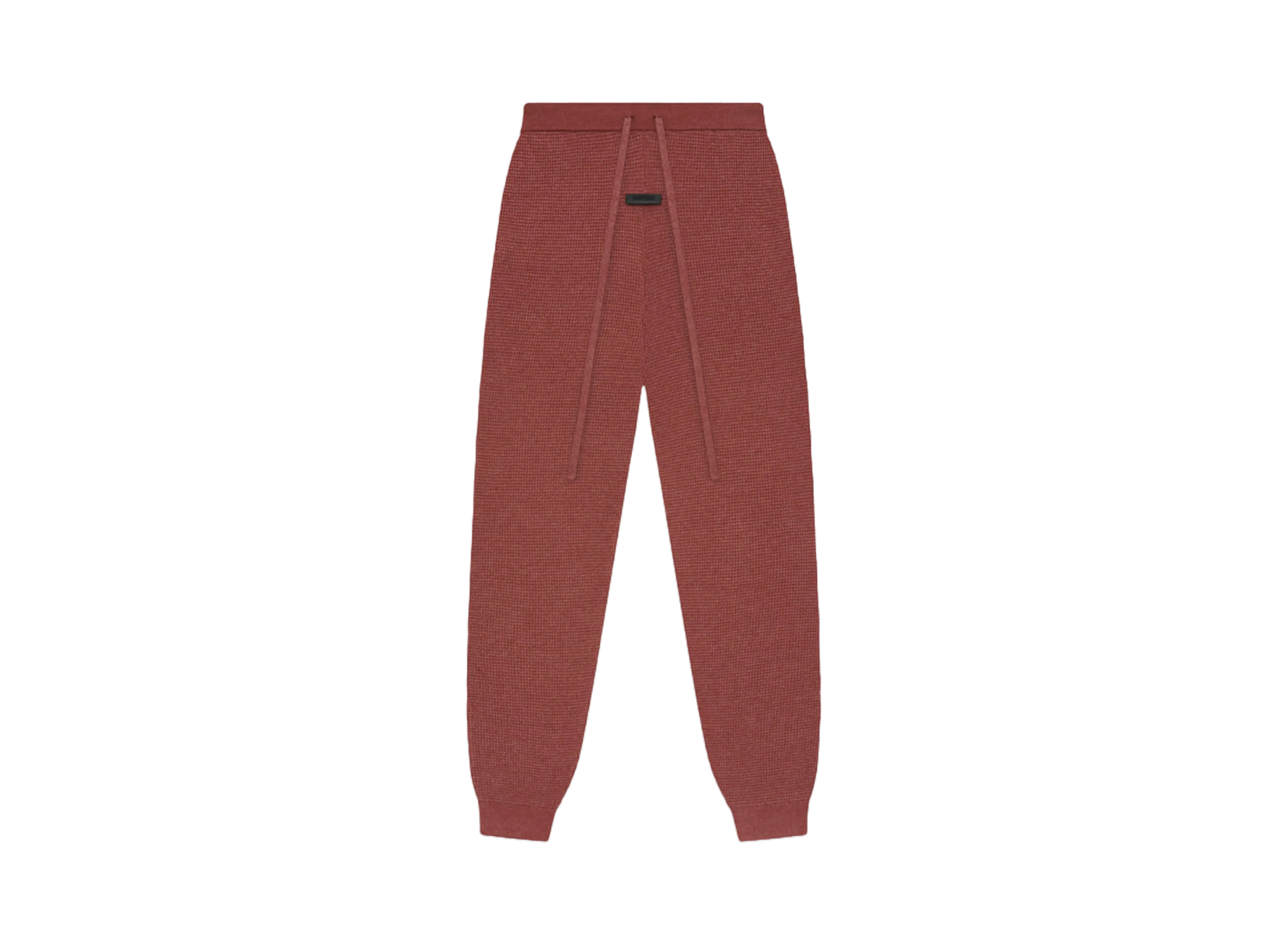 FEAR OF GOD Essentials Womens Waffle Fitted Sweatpant "Crimson"